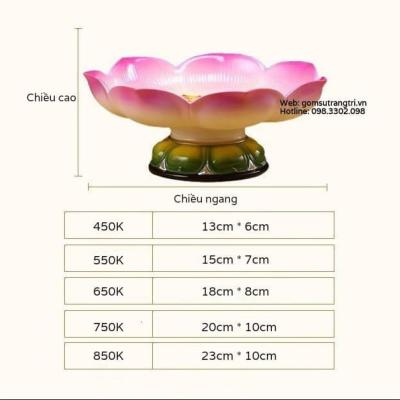 ĐĨA SỨ HOA SEN BÀY HOA QUẢ